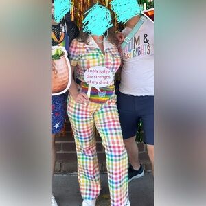 Retro Rainbow Jumpsuit